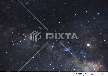 Close-up of Milky way galaxy with stars and space Close-up of Milky way galaxy with stars and space 32135348