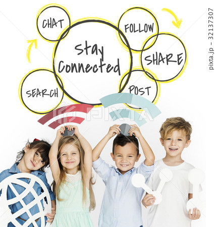 Communication Stay Connected Diagram Concept 32137307