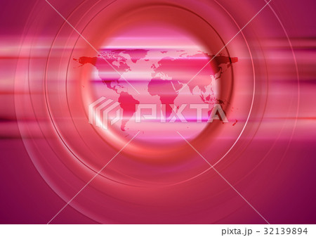 Red technology background with world map Red technology background with world map 32139894