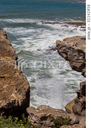 view on coast line rocks in ocean view on coast line rocks in ocean 32142856