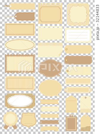 ナチュラルカラーのラベル 32144833