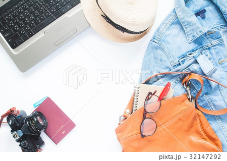 Creative high angle view of travel concept  32147292