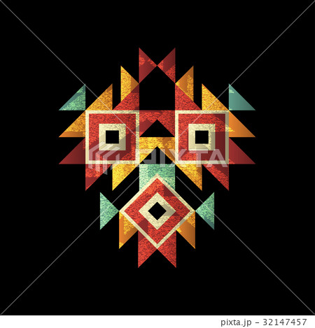 Vector poster template. Vector tribal, ethnic logo Vector poster template. Vector tribal, ethnic logo 32147457