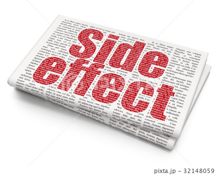 Health concept: Side Effect on Newspaper 32148059