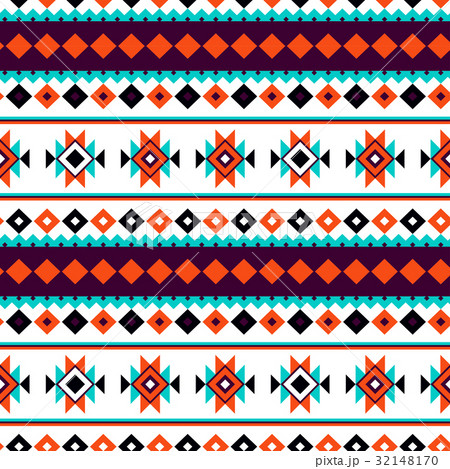 Seamless vector north pattern. Colorful tribal 32148170