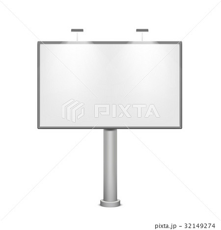 Blank white billboard 32149274