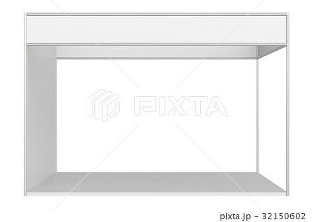 Trade Booth system on white background Trade Booth system on white background 32150602