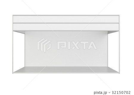 White creative exhibition stand design. 32150702