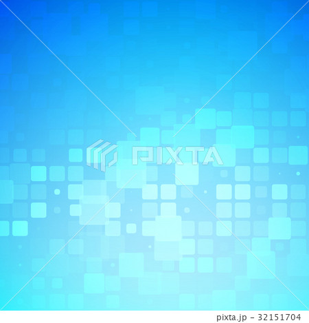 Blue and light turquoise glowing tiles background 32151704