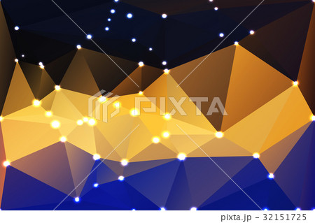 Blue yellow orange black geometric background 32151725