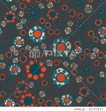 Seamless childish ornamental stylized floral 32153811