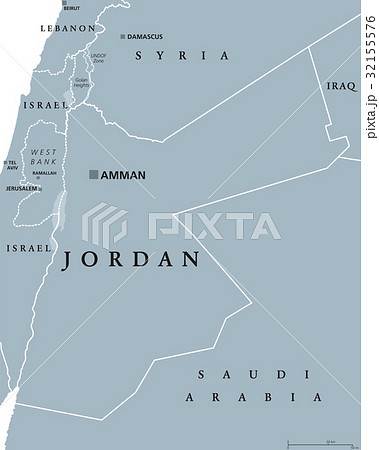Jordan political map Jordan political map 32155576