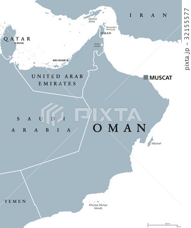 Oman political map Oman political map 32155577