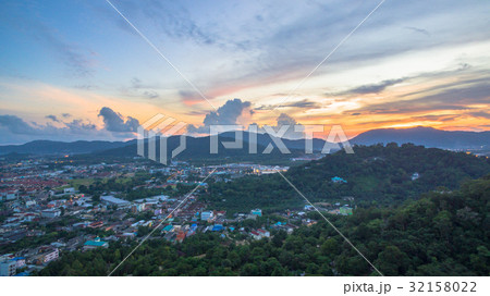 Khao Rang viewpoint landmark of Phuket town. Khao Rang viewpoint landmark of Phuket town. 32158022