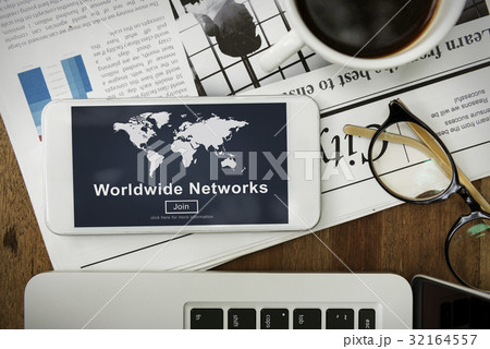 Worldwide Network Connection Communication Community Graphic Word 32164557