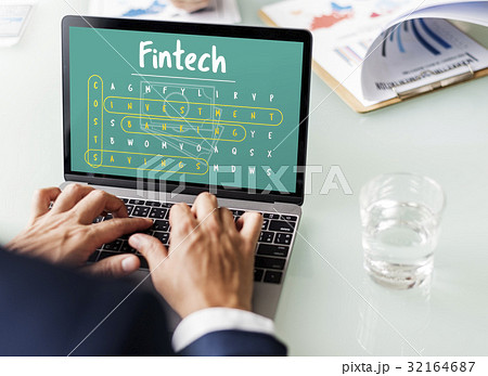 Business Strategy Management Fintech Illustration 32164687