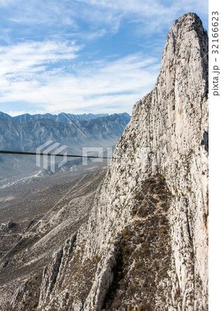 メキシコのモンテレイの山の写真素材