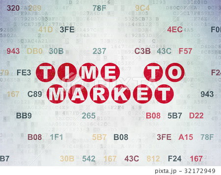 Time concept: Time to Market on Digital Data Paper Time concept: Time to Market on Digital Data Paper 32172949
