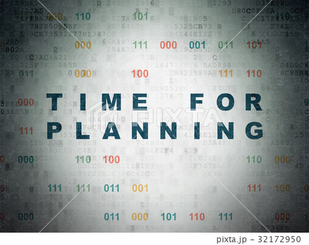 Time concept: Time for Planning on Digital Data Time concept: Time for Planning on Digital Data 32172950