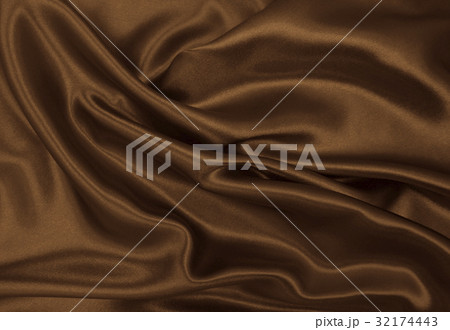 Smooth elegant brown silk or satin texture Smooth elegant brown silk or satin texture 32174443