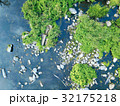 Aerial image of river and trees. 32175218