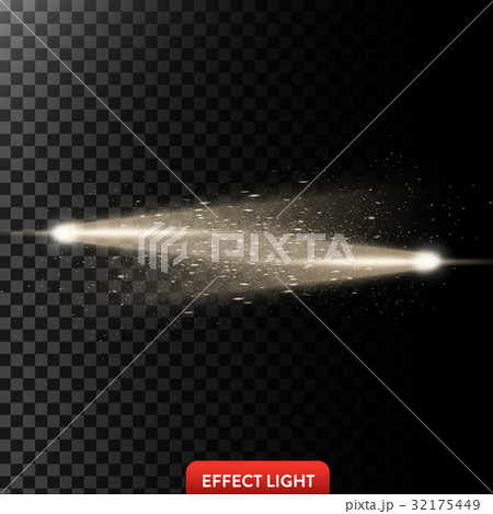 Vector illustration of a two golden light rays Vector illustration of a two golden light rays 32175449