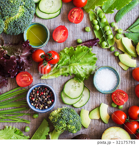 Ingredients for the summer salad 32175765