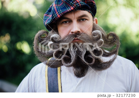 Handsome portrait of a brave Scot with a amazing 32177230