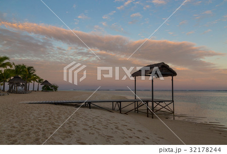 Pier Le Morne Mauritius at sunset Pier Le Morne Mauritius at sunset 32178244