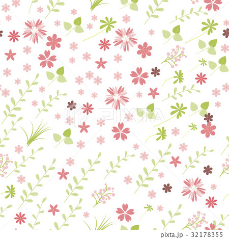 Vintage romantic vector trendy seamless pattern 32178355