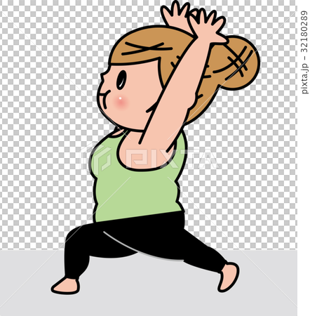 Yoga diet female stand up pose 32180289