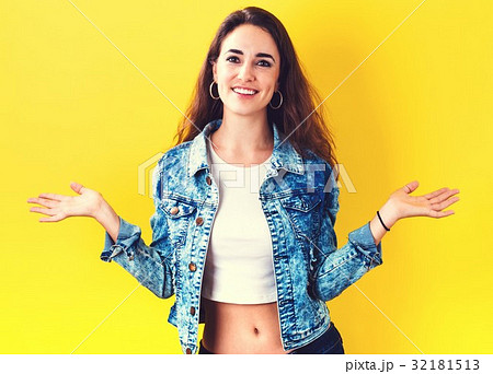 Happy young woman Happy young woman 32181513