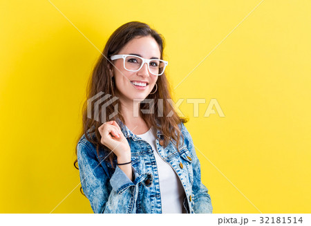 Happy young woman Happy young woman 32181514