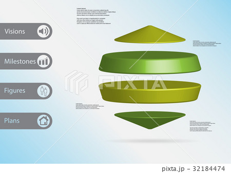 3D illustration infographic template  32184474