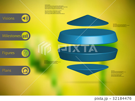 3D illustration infographic template 3D illustration infographic template 32184476