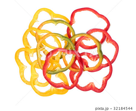 Bell pepper slices Bell pepper slices 32184544