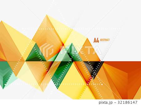 Triangular low poly vector a4 size geometric 32186147