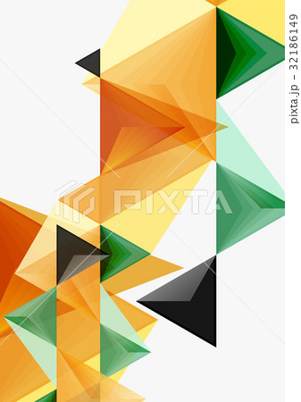 Triangular low poly vector a4 size geometric Triangular low poly vector a4 size geometric 32186149