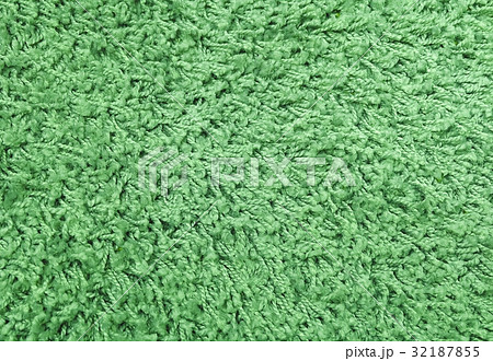 Detail of Green Fluffy Fabric Texture Background 32187855