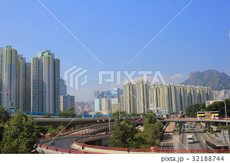 Road, highway at hong kong 32188744