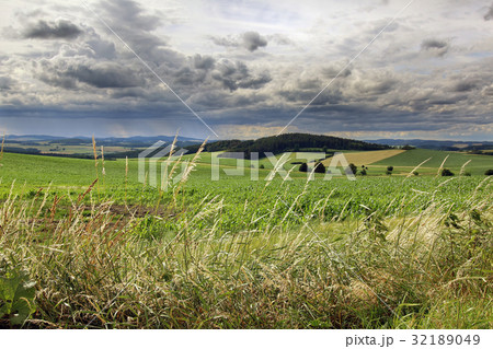 Countryside with rainy clouds 32189049