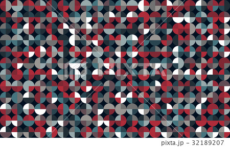 Generative geometric circles seamless patternのイラスト素材 [32189207] - PIXTA