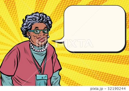 Portrait of a smiling beautiful African old woman 32190244