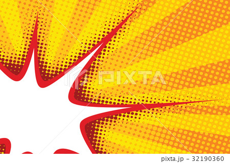 sharp bubble comic cloud in pop art yellow 32190360