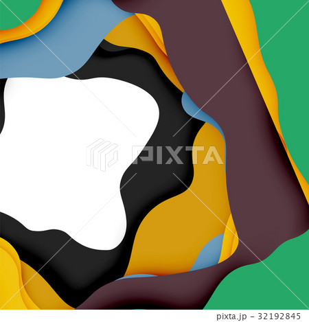 3d vector abstract background with cut shapes 3d vector abstract background with cut shapes 32192845