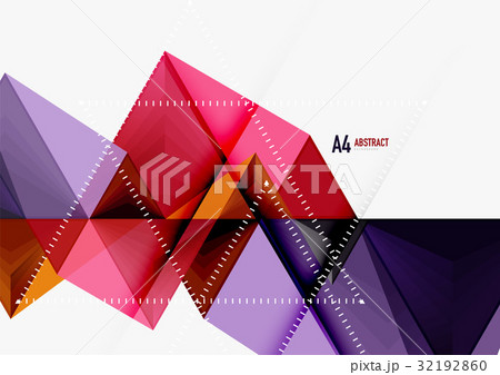 Triangular low poly vector a4 size geometric 32192860