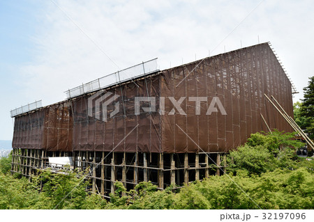 修復工事中の清水寺 修復工事中の清水寺 32197096