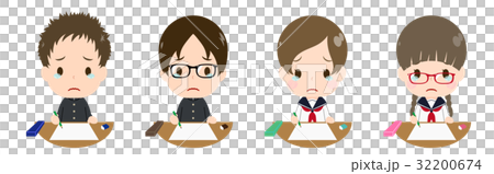 學生的眼睛正在接受測試 32200674