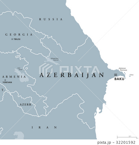 Azerbaijan political map 32201592