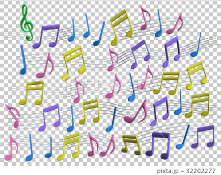 音楽のイメージ切り抜き 音楽のイメージ切り抜き 32202277